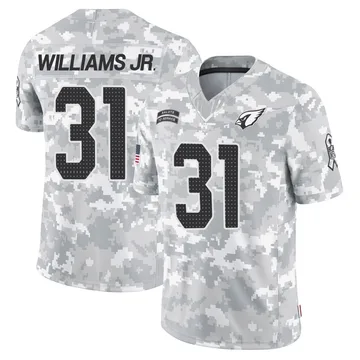 Men's Arizona Cardinals Wydett Williams Jr. Arctic Camo Limited 2024 Salute to Service Jersey By Nike