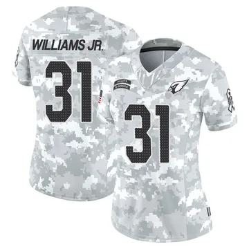 Women's Arizona Cardinals Wydett Williams Jr. Arctic Camo Limited 2024 Salute to Service Jersey By Nike