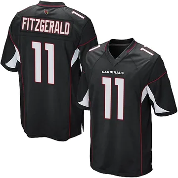 Youth Arizona Cardinals Larry Fitzgerald Black Game Alternate Jersey By Nike